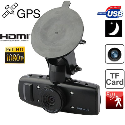 GS1000 Black , 1.5 inch High Resolution LTPS LCD Screen 5.0 Mega Pixels CMOS Full HD 1080P Vehicle Blackbox DVR Car Camera Recor